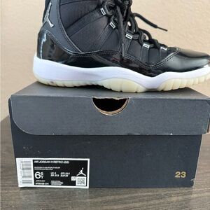 Jordan Kids Black and White Sneakers